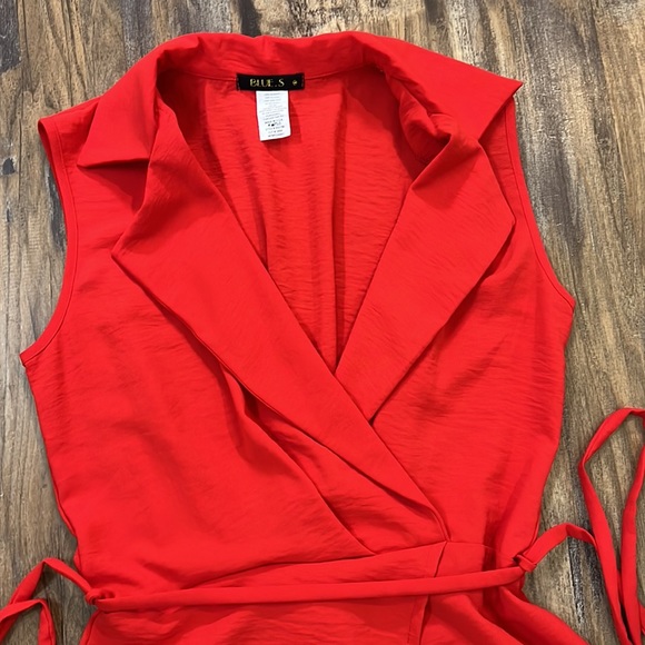 NWOT vibrant red romper - Picture 5 of 6